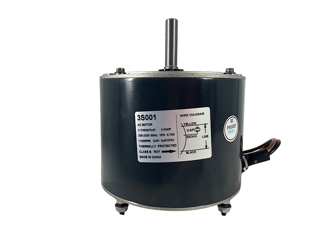 Carrier HC33GE233, Genteq 3S001 Condenser Fan Motor, 1/10HP, 1100 RPM, 208-230V