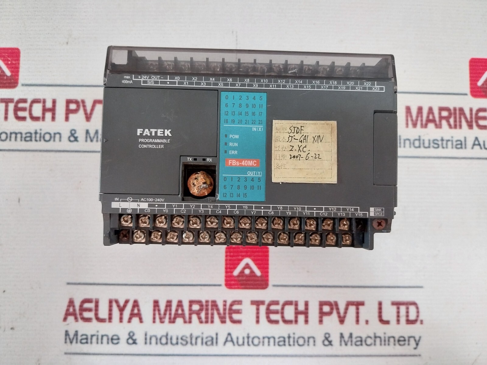 Fatek Fbs-40mc Programmable Controller 100v~240v Ac 50/60hz