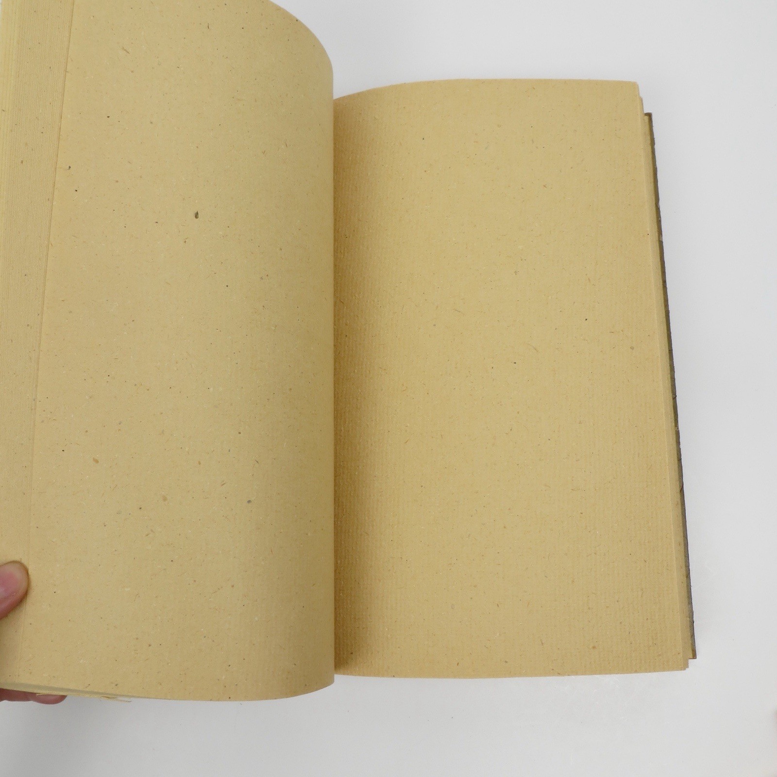 Vtg Blue Handworks Handmade Journal/Sketchbook – Leaf Cover/Bamboo Indonesia NOS