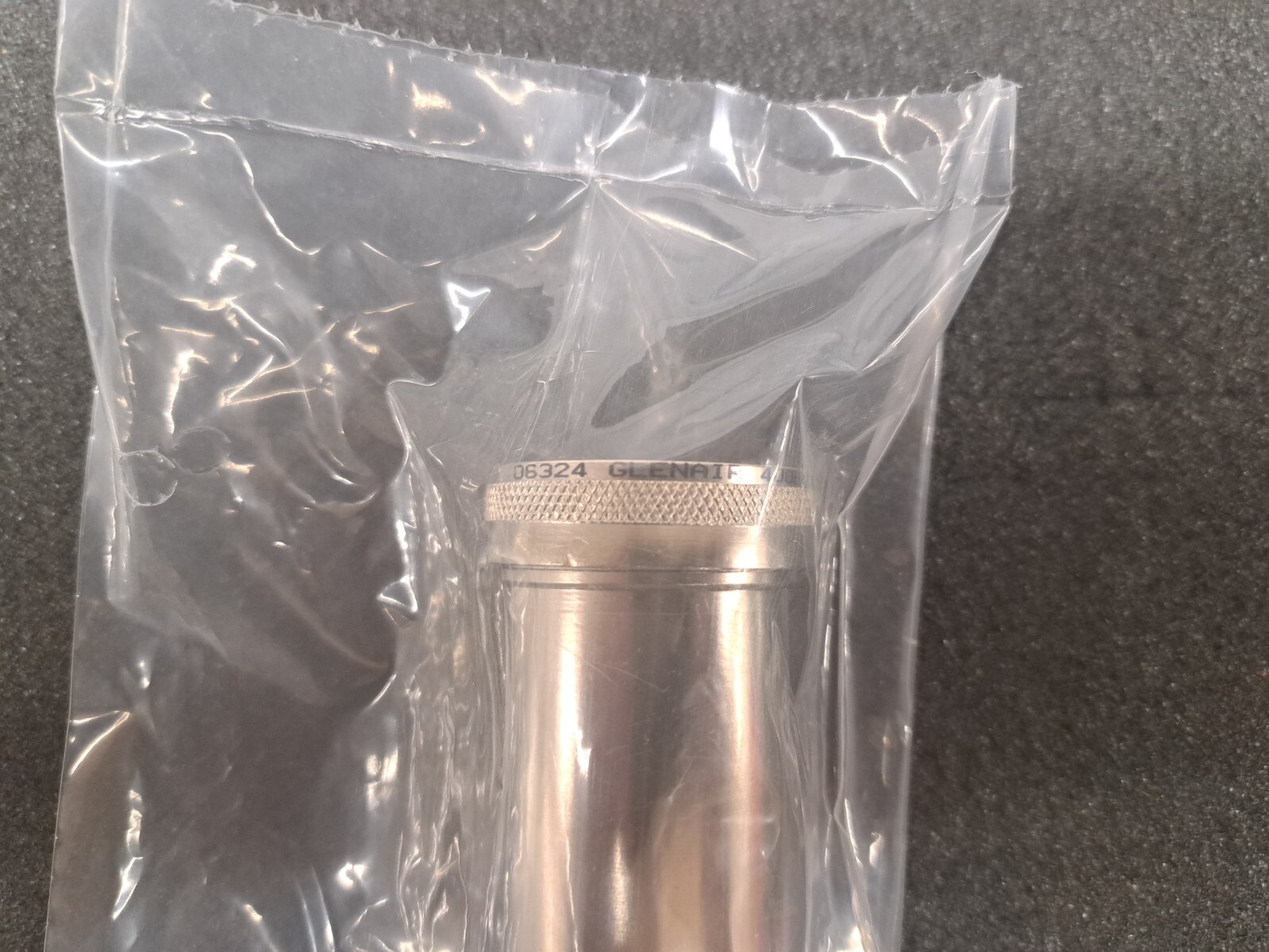 New, Glenair, 400HS001M2508L6, TAG RING BACKSHELL STRAIGHT W STRAIN RELIEF