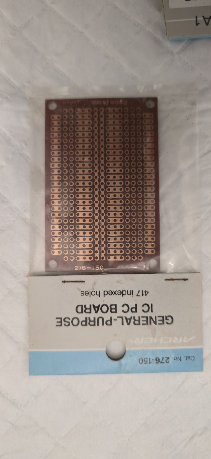Vintage Archer Radio Shack 276-150 Japan IC Proto Perf Boards – NOS – LOT of 10