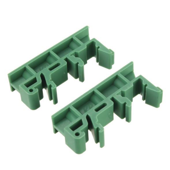 10x DIN Rail 35mm Mounting Support Adapters plastic Feet for LxW≤100mm PCB relay