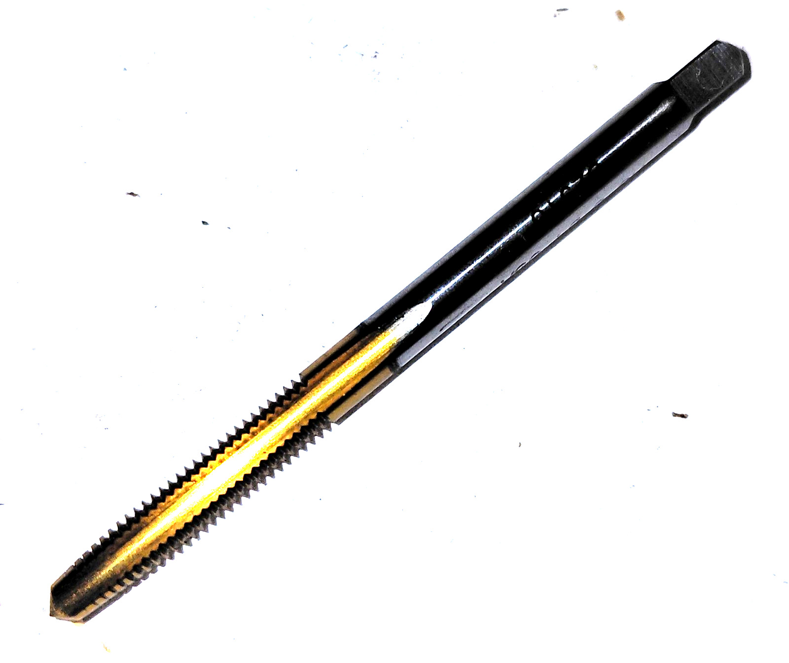 3.5mm-0.6 Taper Tap, TiN Coated High Speed Steel, GD-4, USA Made (UF-8-D-4)