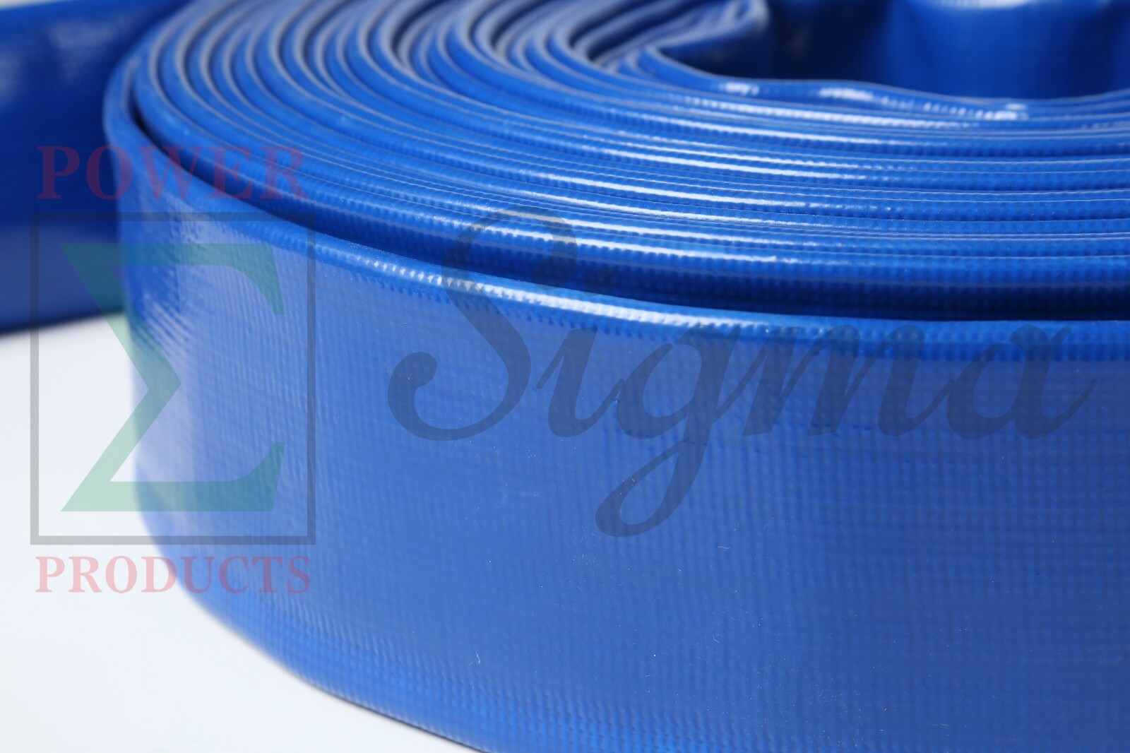 Sigma 1.5″ 1-1/2″ X 50′ Ft Feet Agricultural PVC Lay Flat Discharge Pump Hose