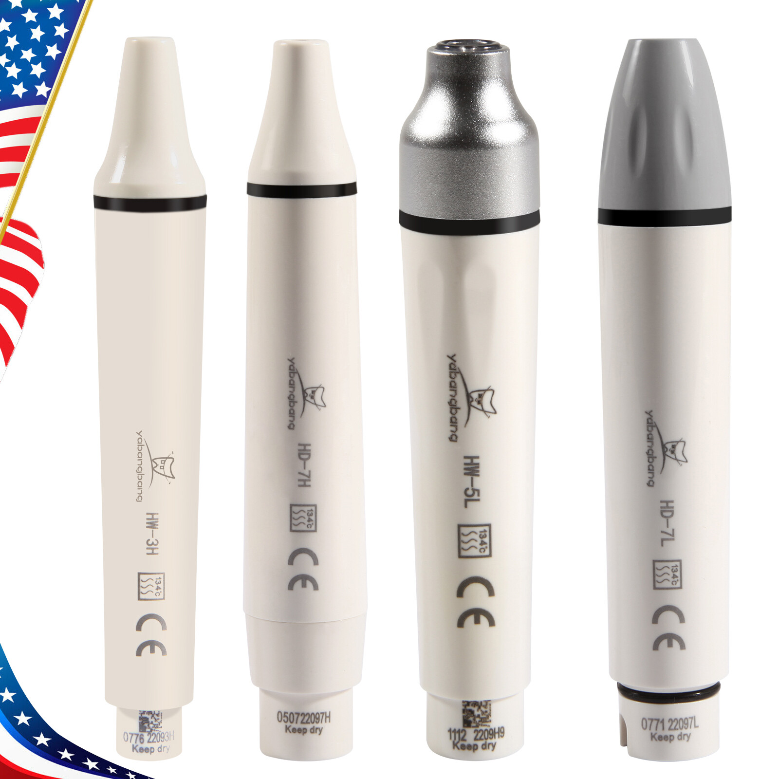 Dental Ultrasonic Scaler Handpiece / LED / 5*Tips for EMS WOODPECKER DTE SATELEC