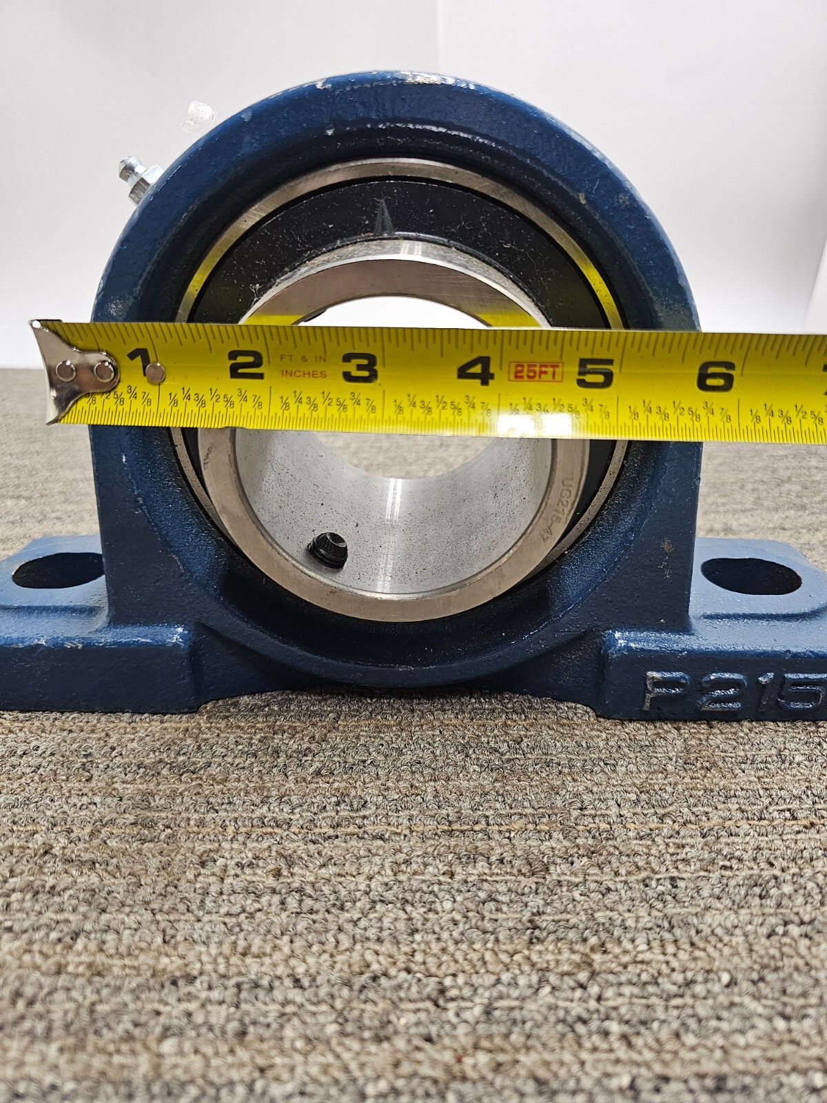 2-Bolt Base Pillow Block Bearing Heavy Duty Blue Silver UC215-47 P215