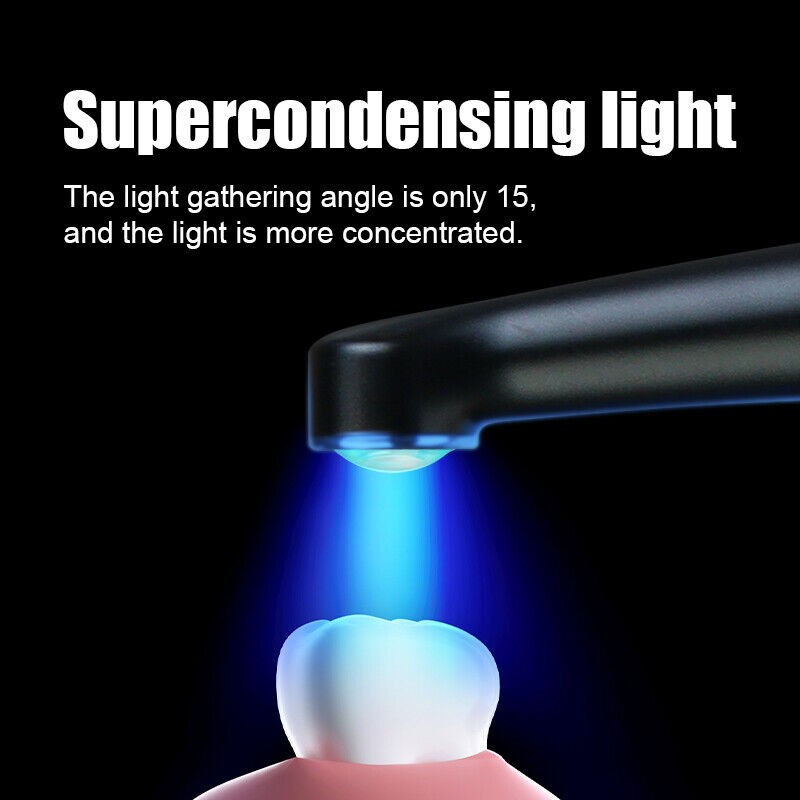 Dental Curing light LED Resin Cure Lamp 1 Second 3200mw/cm² 6 Modes OLED Screen