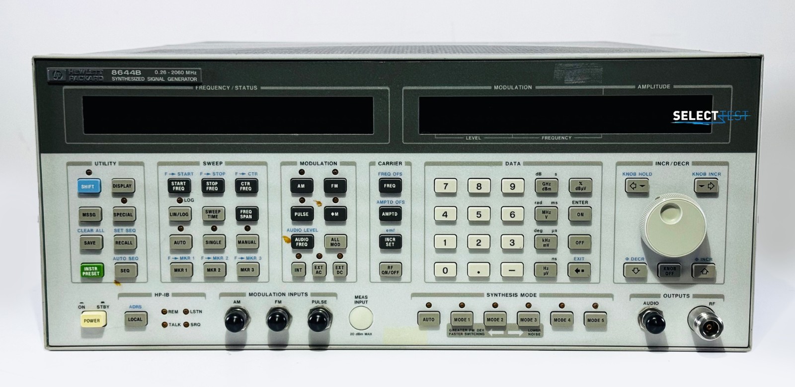 AGILENT (HP) 8644B 0.26 – 2060 MHz SYNTHESIZED SIGNAL GENERATOR *LOOK* (REF.: N)