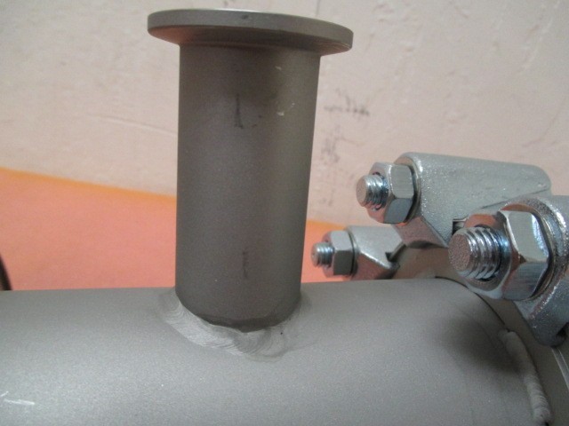 Vacuum Flange with KF16 connection and ISO bellow flange for vacuum pump P528003