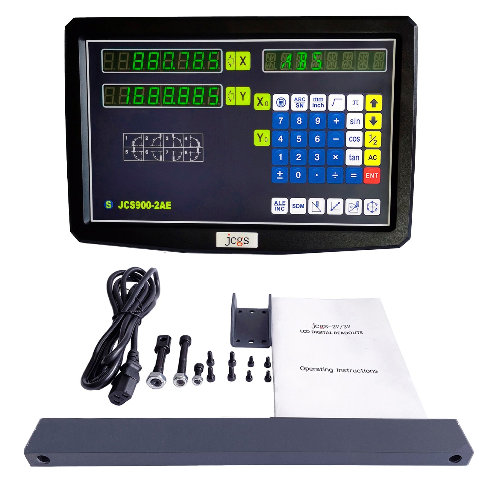 12″&40″ TTL Linear Scales 2Axis Digital Readout Kit DRO Display Bridgeport Mill
