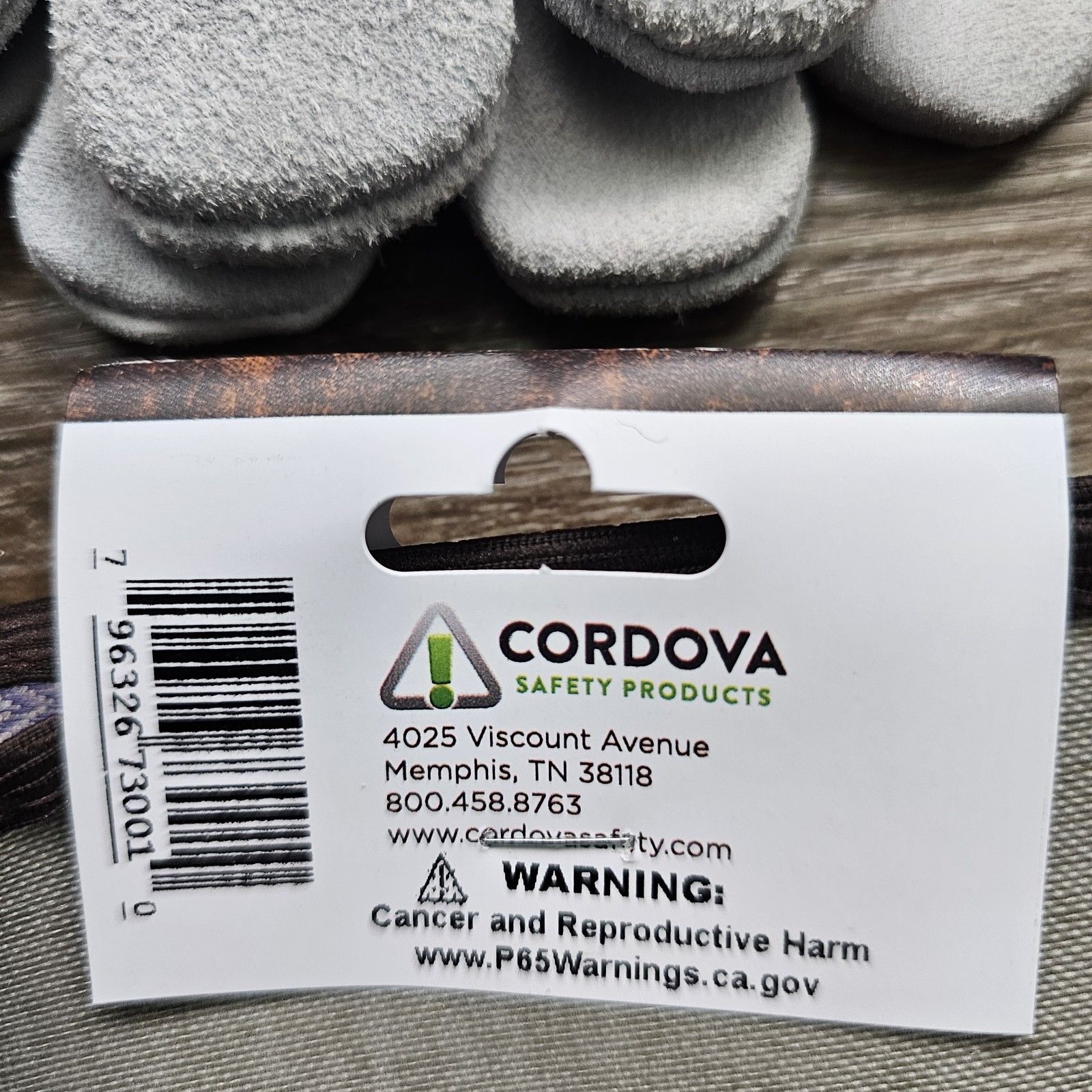 Cordova Leather Palm Safety Split Cowhide Working Cuff Gloves Size Large