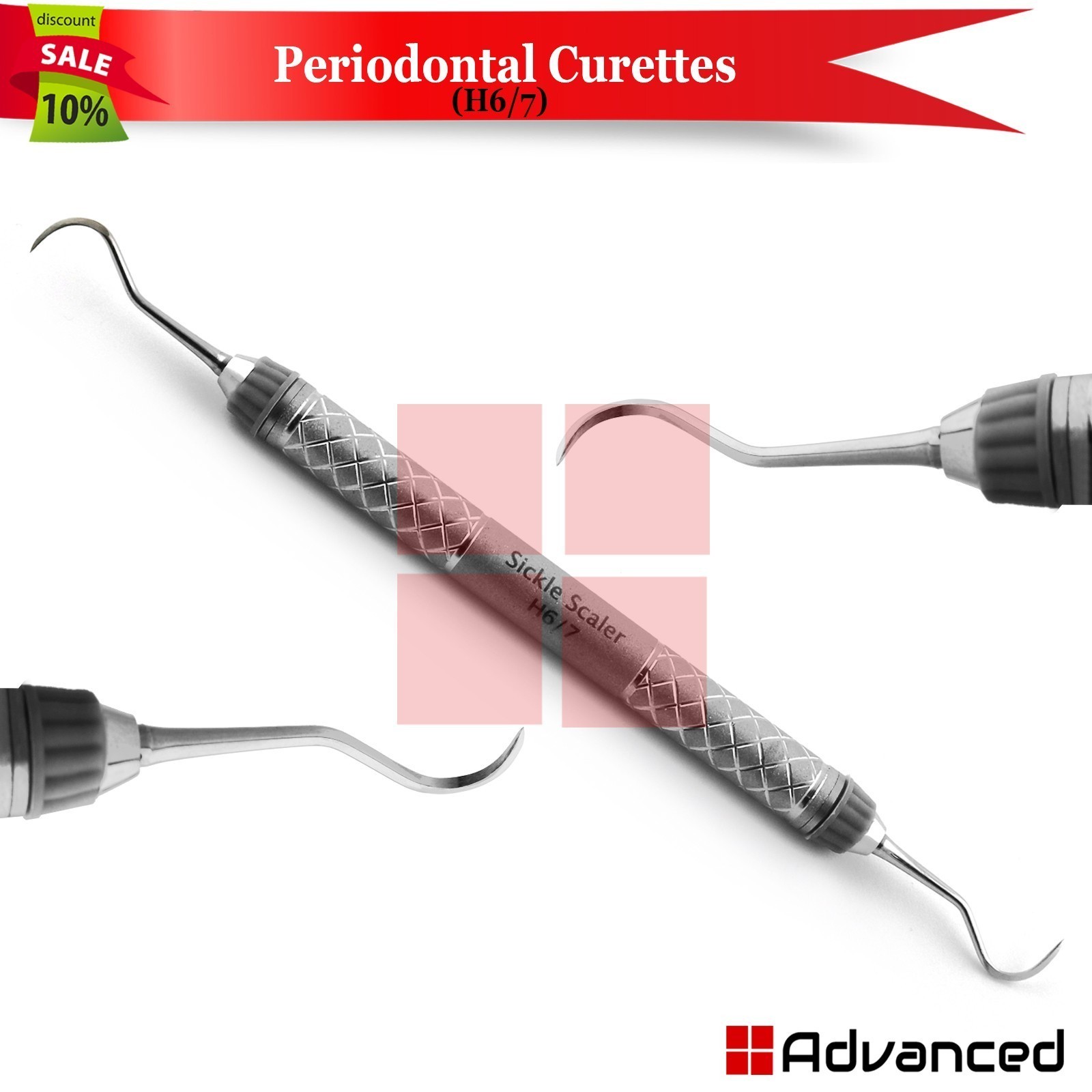 7Pcs Dental Scaling Instruments Set Periodontal Universal Curettes & Scalers Kit