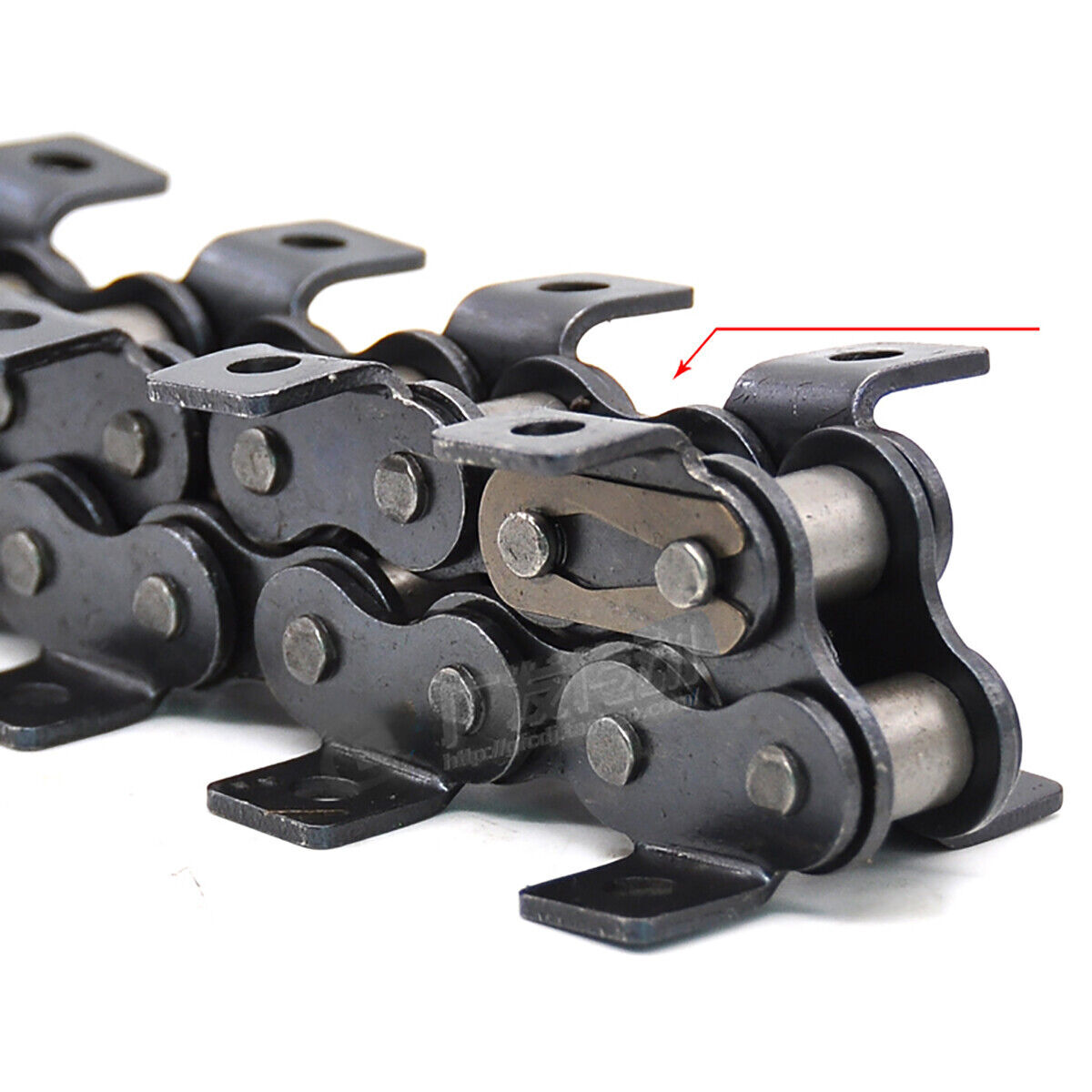 1.5M 08B-1 Roller Chain Drive Chain 1/2″ Bent Ear Width 9.5mm +Chain Lock