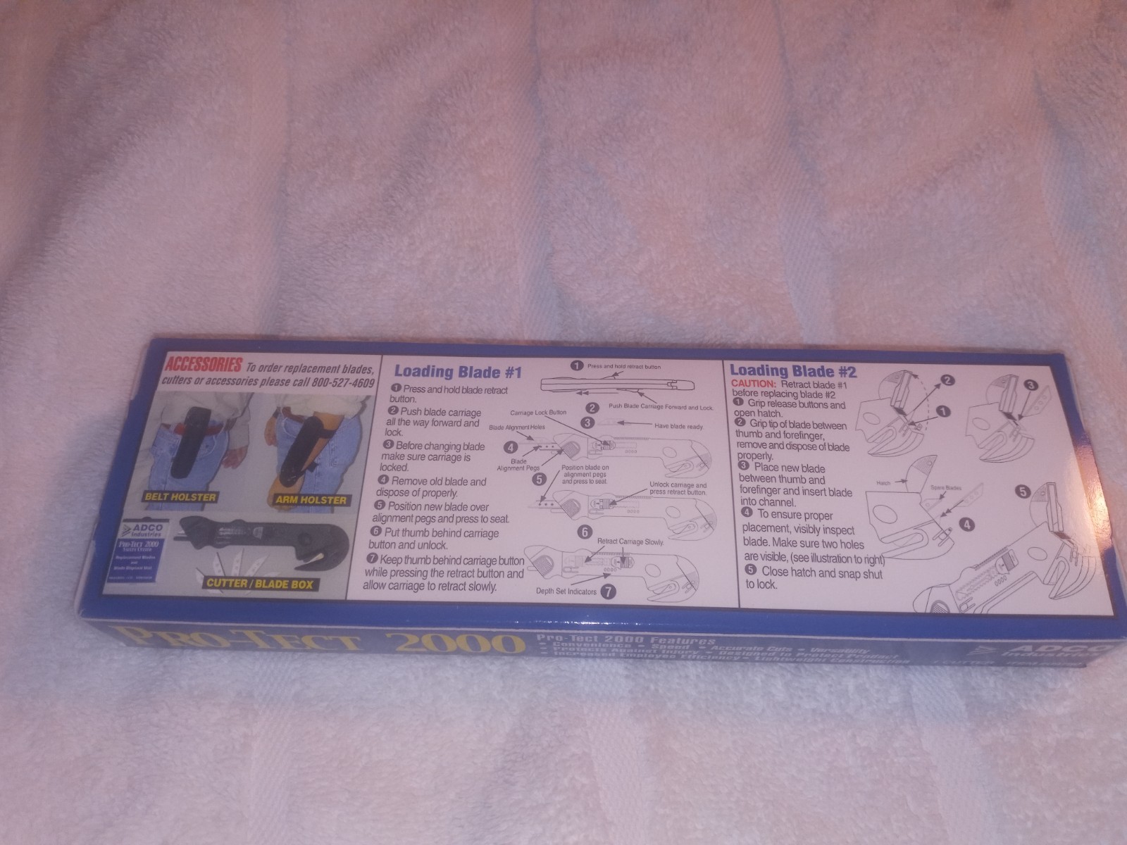 PRO-TECT 2000 Safety Box Cutter Utility Knife Tool #09760 NIB Great for Straps