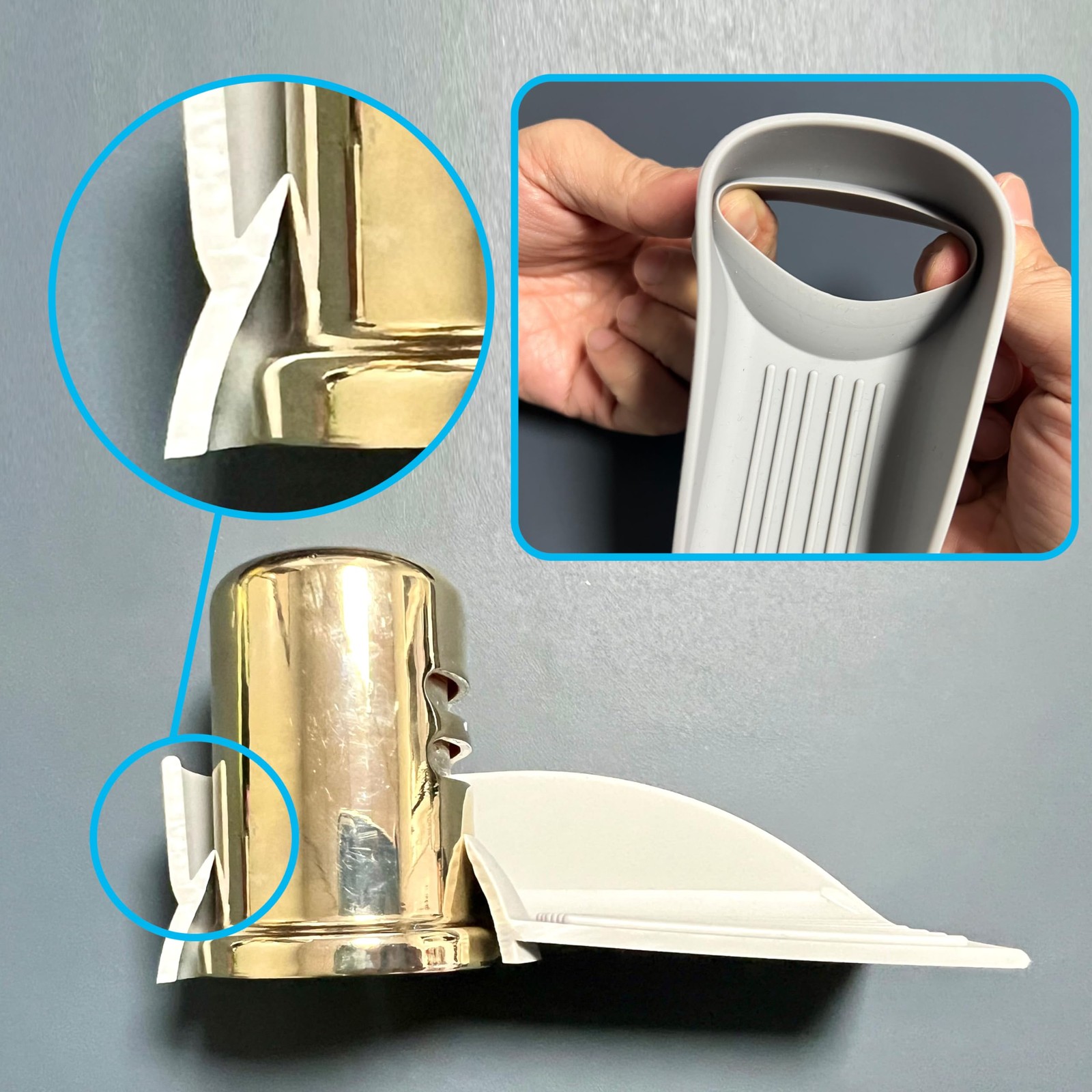 2-Pack Dishwasher Air Gap ​Cover Water Ramp Silicone Splash Black&Grey
