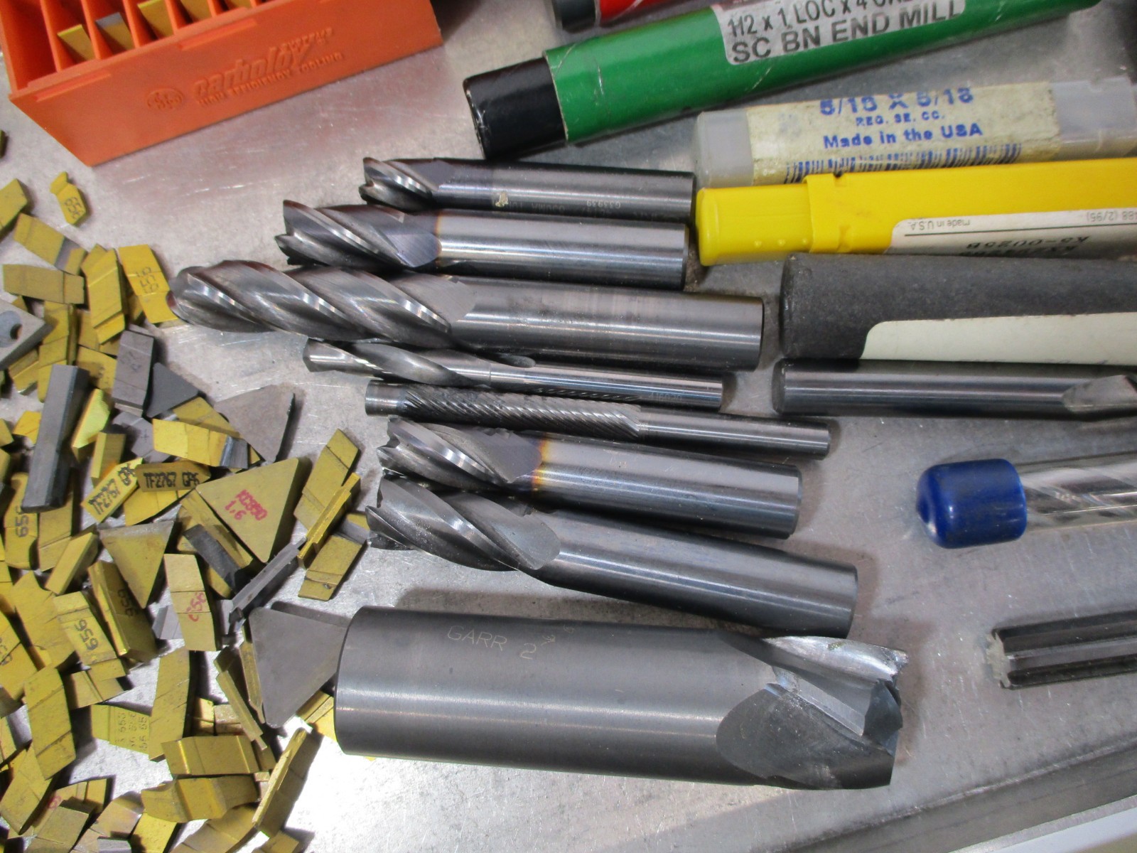 5 POUNDS + of CARBIDE Tungsten Usable & Scrap Inserts, Endmills, Drills MORE 5#