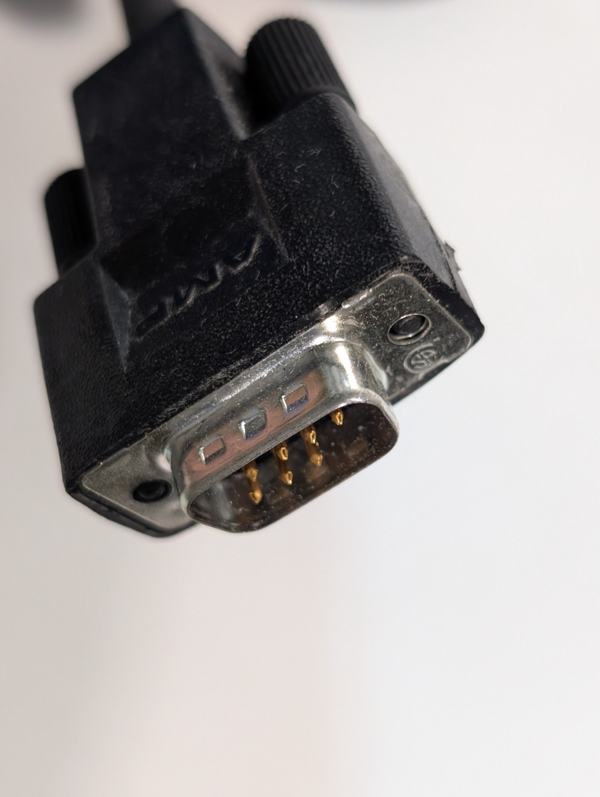 Lot of 2 Hill-Rom P2904A103 communication cables, DB9 male to 4-pin circular