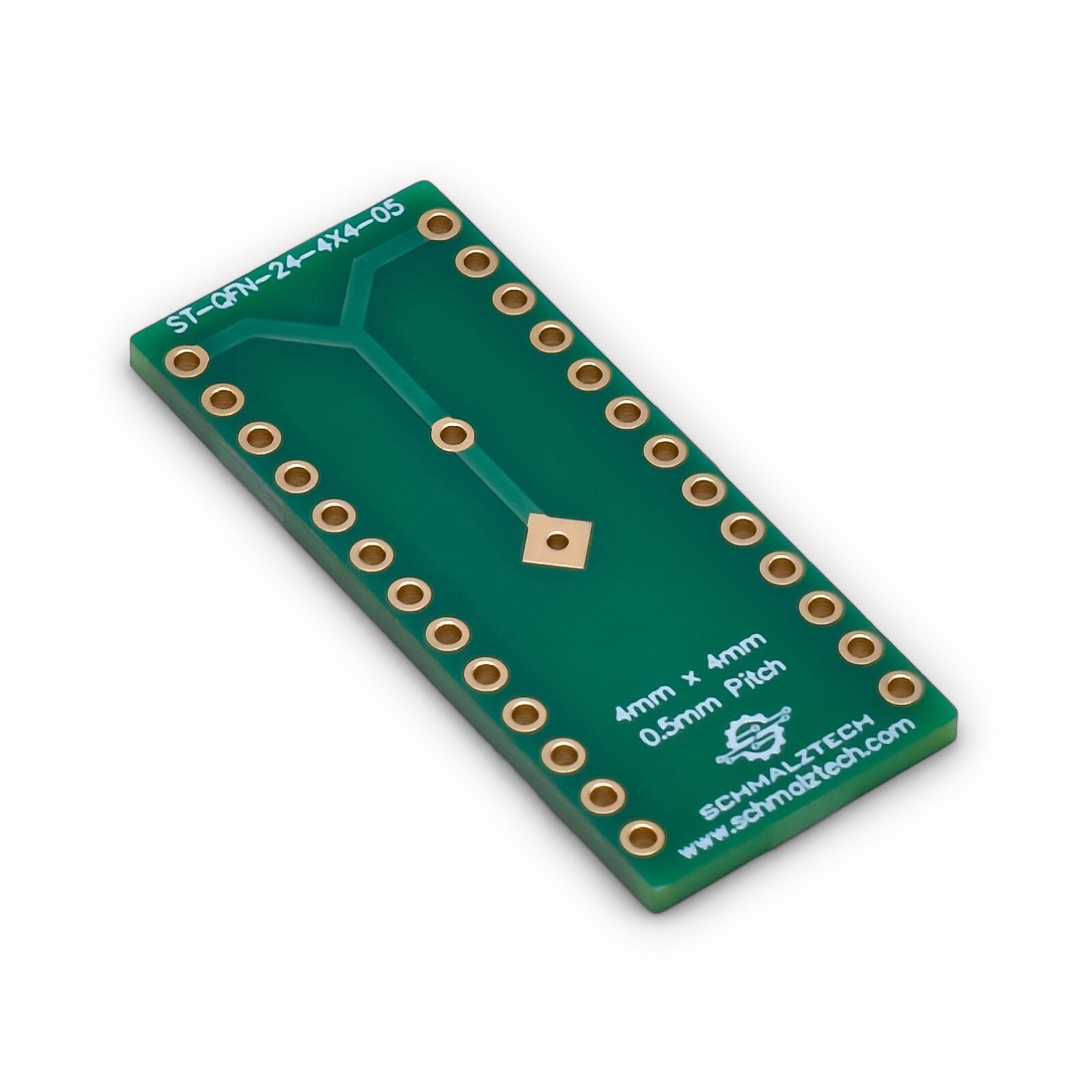 QFN-20, 4mm x 4mm, 0.5mm Pitch SMD to DIP Adapter, ST-QFN-20-4X4-05, 3 Pieces