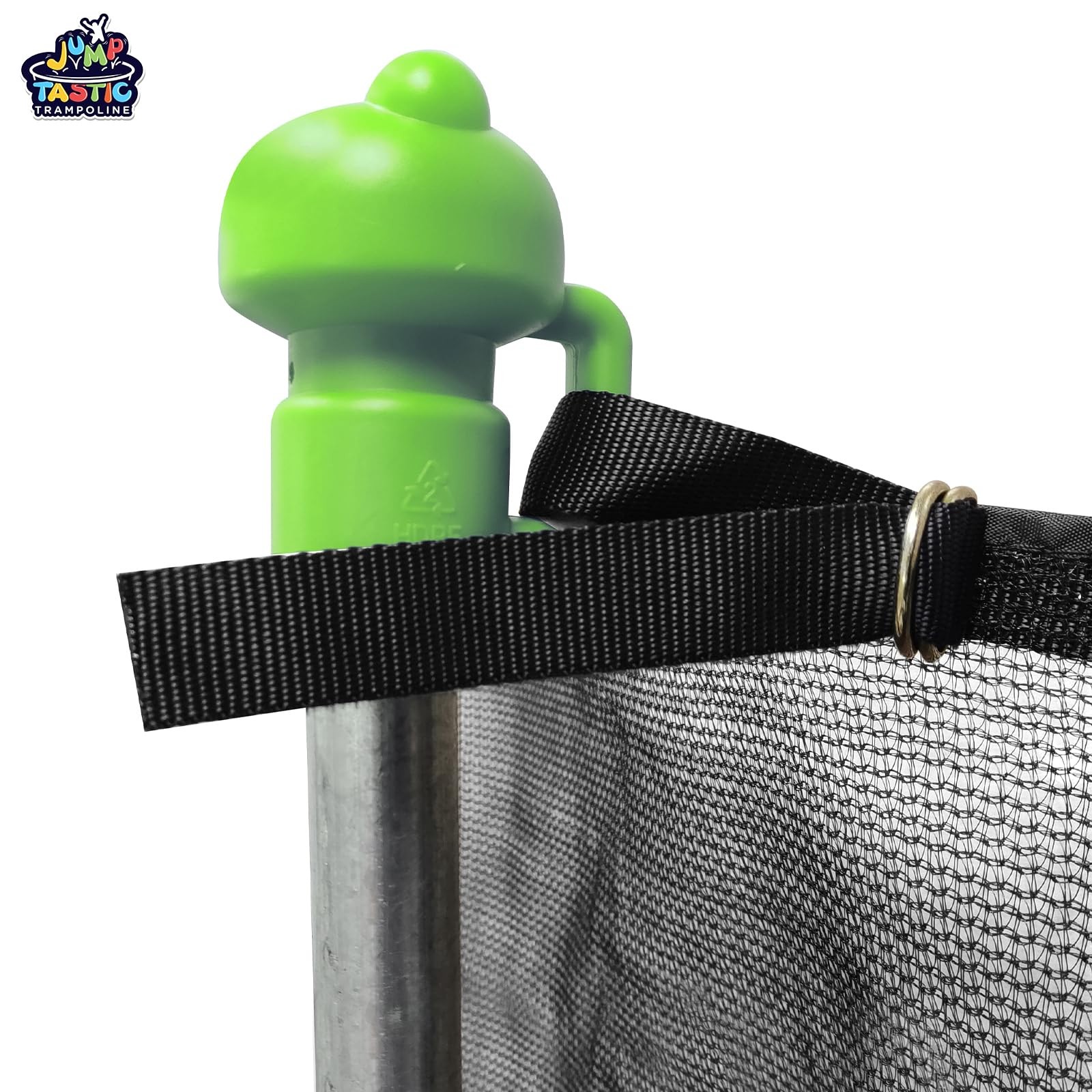 14FT Trampoline Net Replacement – 6 Straight Poles, 71in Height, UV Resistant
