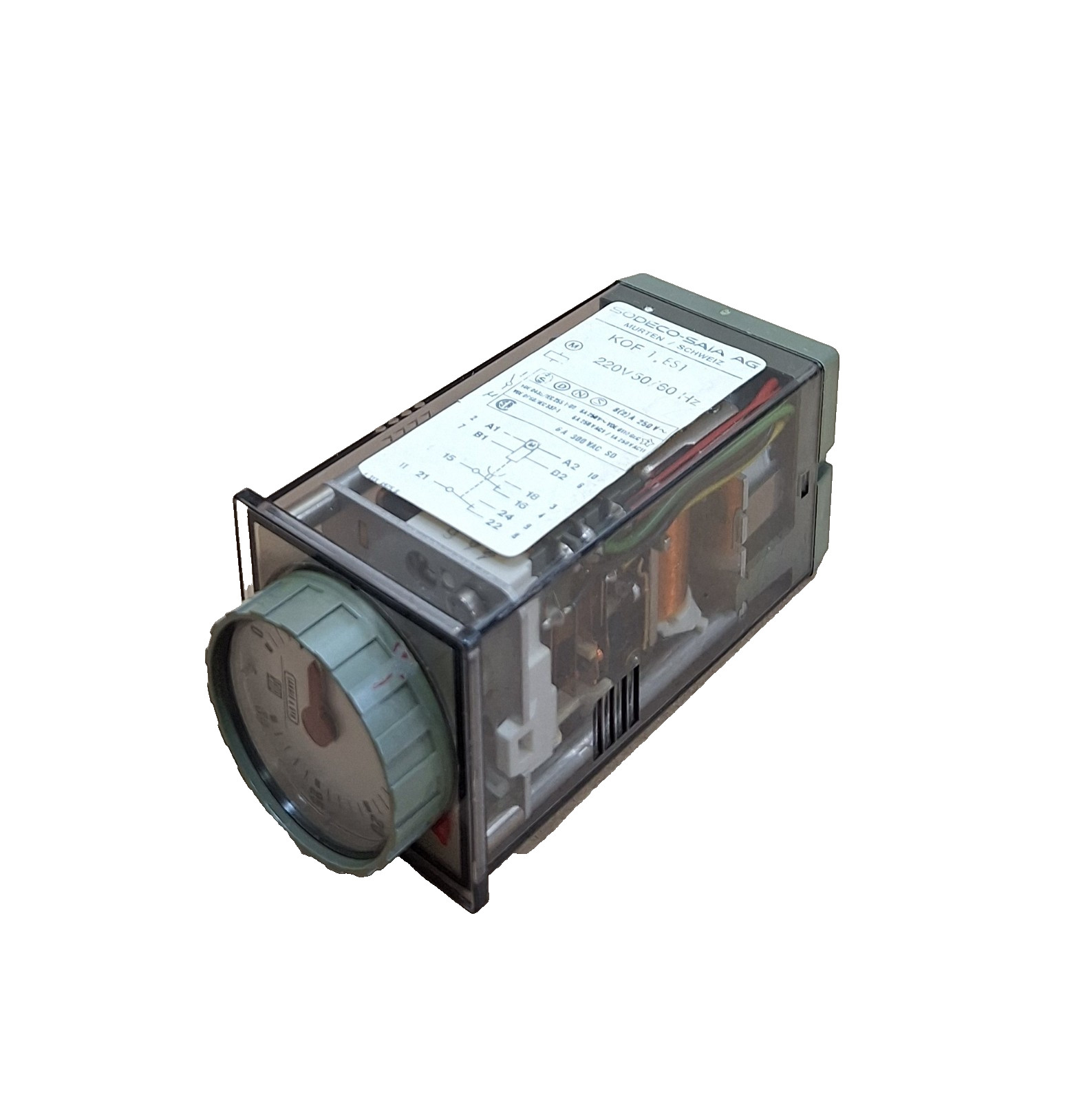 KOF1.ES1 SODECO-SAIA Time Relay 220V 50/60Hz 0-30min [USED]