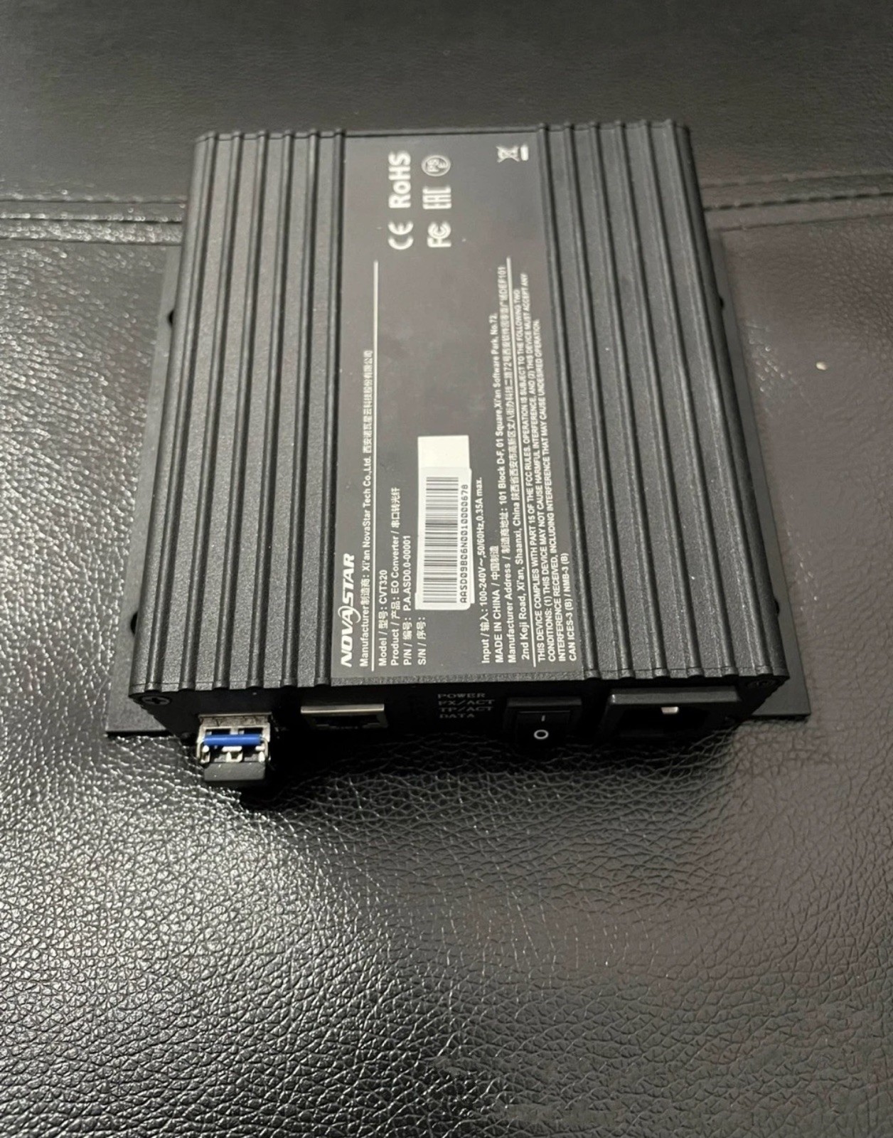 NOVASTAR CVT320 SM Fiber Converter.