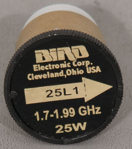 Bird 25L1 25 W 1.7-1.99 GHz Wattmeter Element/Slug 1700-1990 MHz for 43+