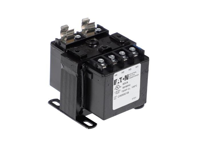 Eaton C0050E1B 50VA 120/ 240 to 24 volt secondary Industrial Control Transformer