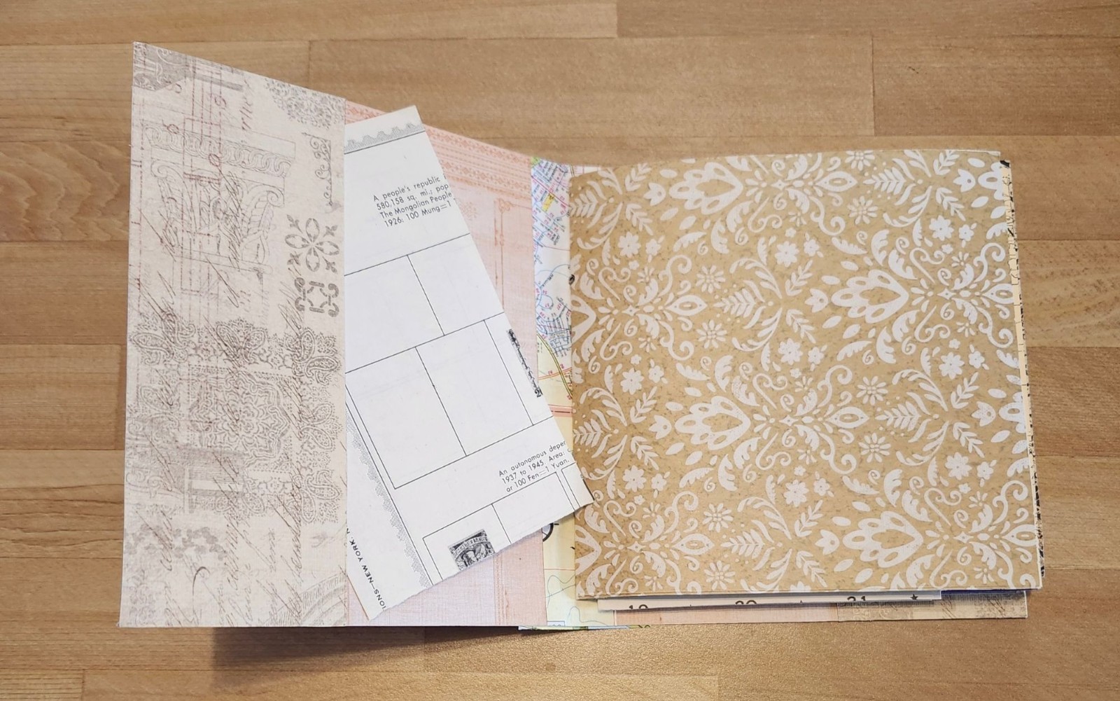 Junk Journal Travel Theme Handmade 54 pages