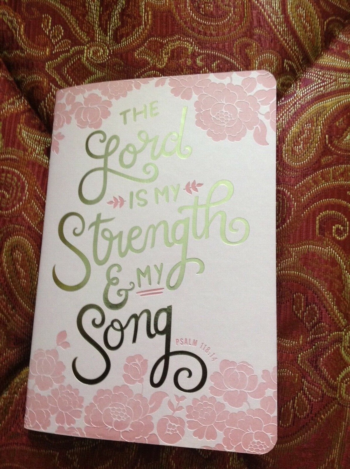 The Lord Is My Strength and My Song Journal- Beautiful cover!