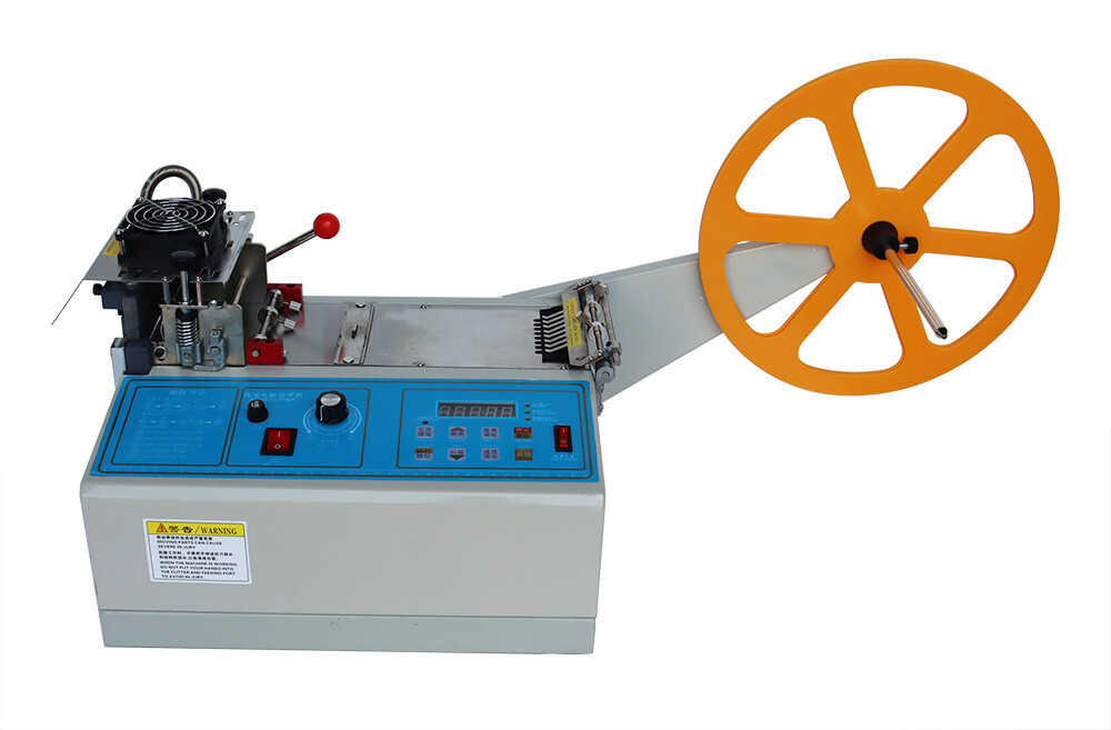 3.15″ Automatic Hot and Cold Tape Cutting Machine Textile Ribbon Cutter 110V