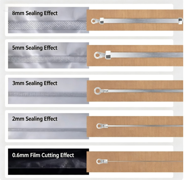 10Pcs Impulse Sealer Heating Wire 0.6-8mm 200/300/400mm Sealing Element Strip