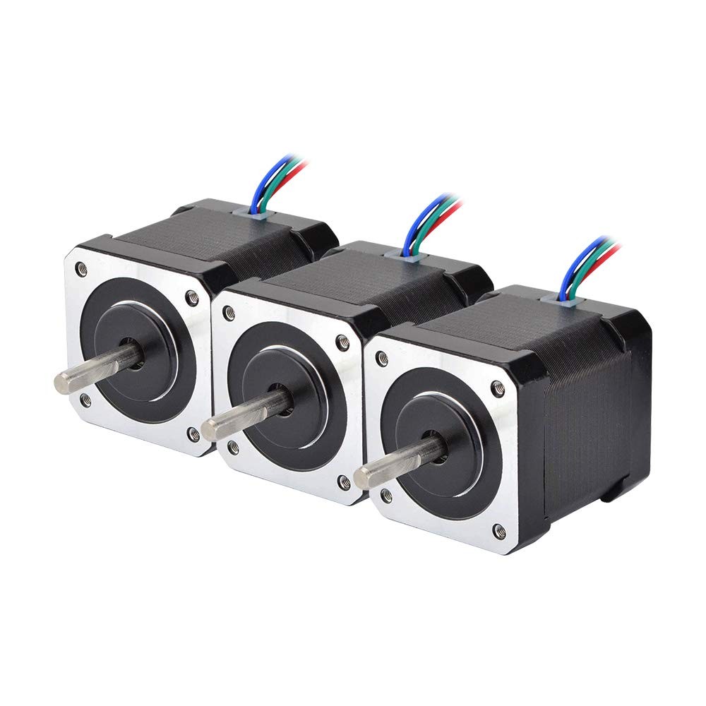3PCS Nema 17 Stepper Motor 84oz.in 2A 48mm 4-Wire 1m Cable for DIY CNC 3D Pri…