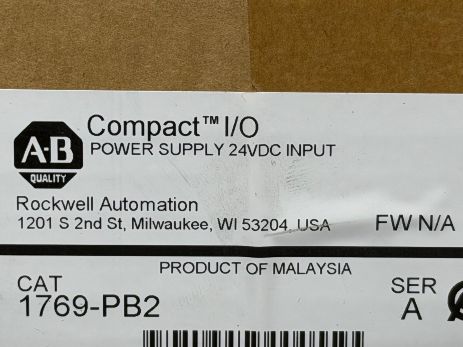 2022 Surplus Sealed Allen Bradley 1769-PB2 1769-P82 CompactLogix DC Power Supply