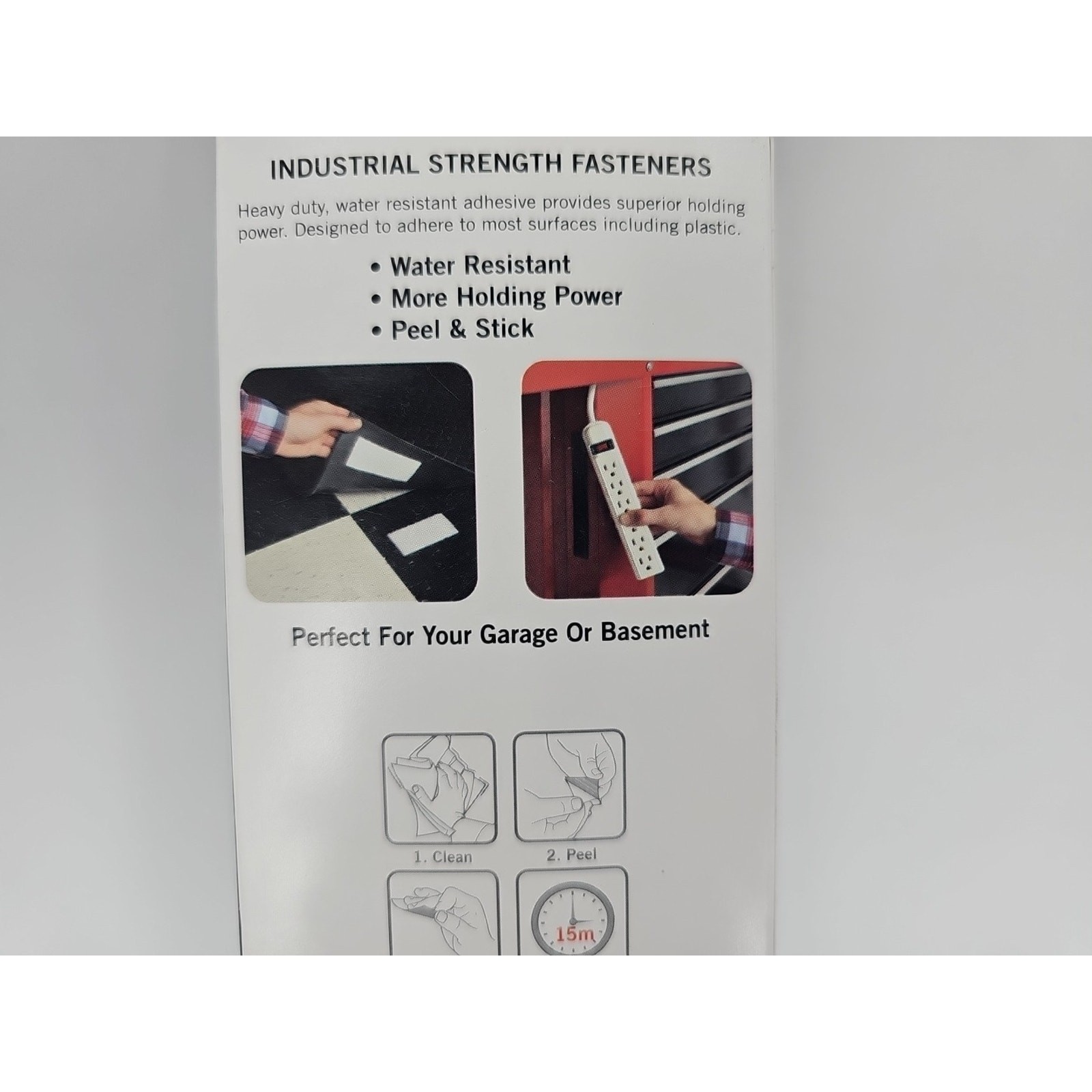 4′ x 2″ Velcro Roll • Industrial Strength • Holds Up to 10 lbs • Stick On [123]