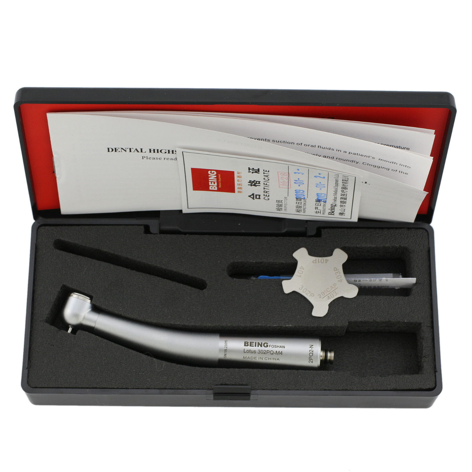 BEING Dental Turbine High Speed Fiber Optic LED Handpiece NSK Phatelus Coupler