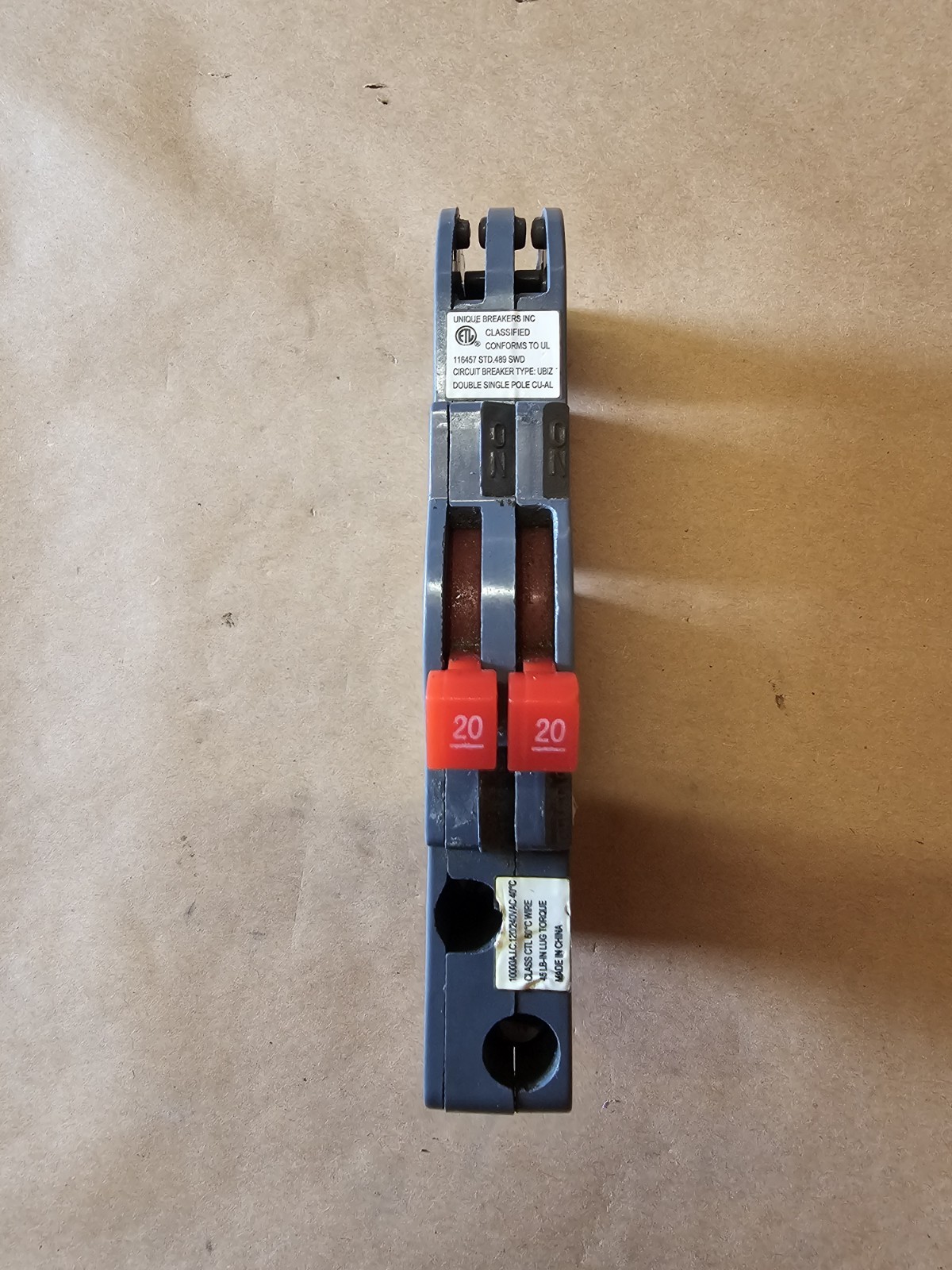 Connecticut Electric UBIZ2020 20/20 Twin Tandem Circuit Breaker Zinsco Style