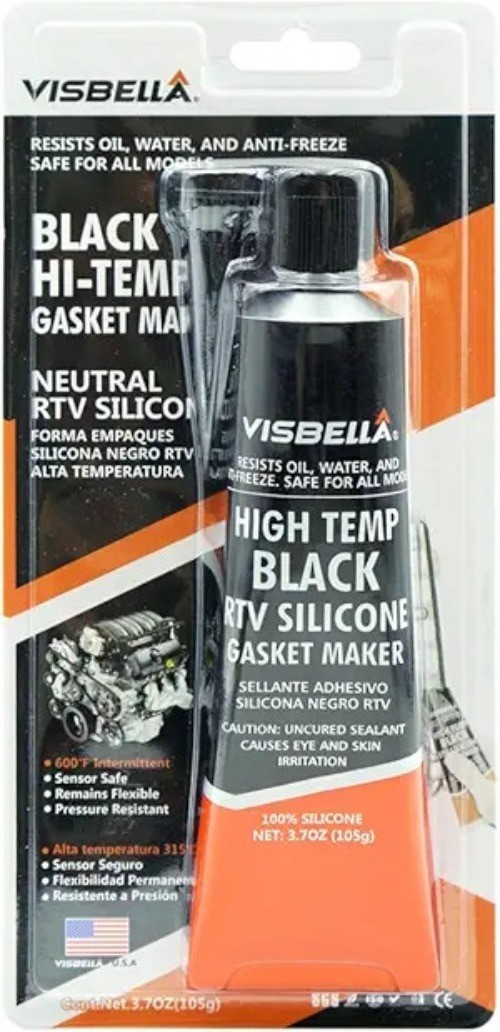 High Temperature RTV Silicone Gasket Maker, Sealed Oil Resistant Color: Black