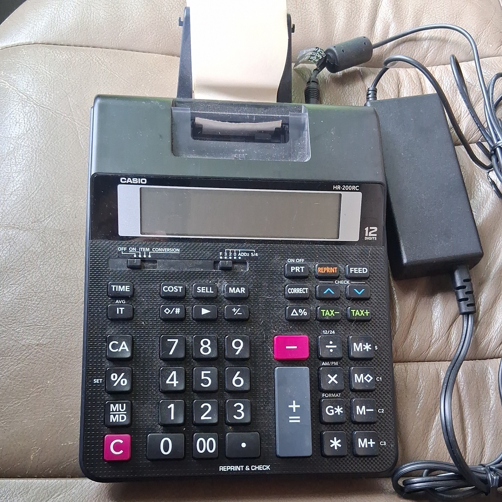 Casio HR-200RC Printing Calculator, Desktop Used Excellent Condition