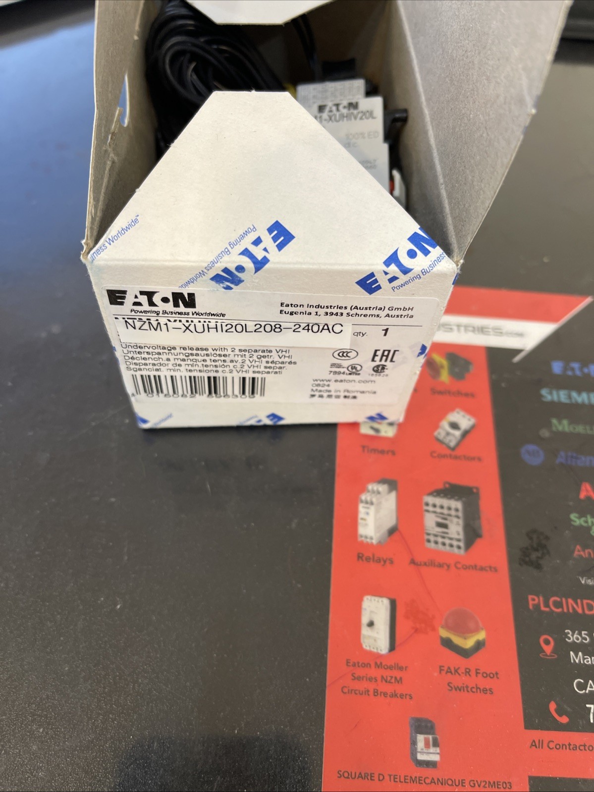 NZM1-XuHIV20L208-240AC. UNDER VOLTAGE TRIP. EATON