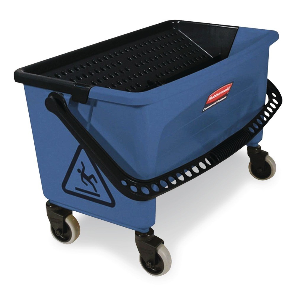 Rubbermaid Commercial Q050 27 gal Floor Finishing System – BL/BLK/WHT New