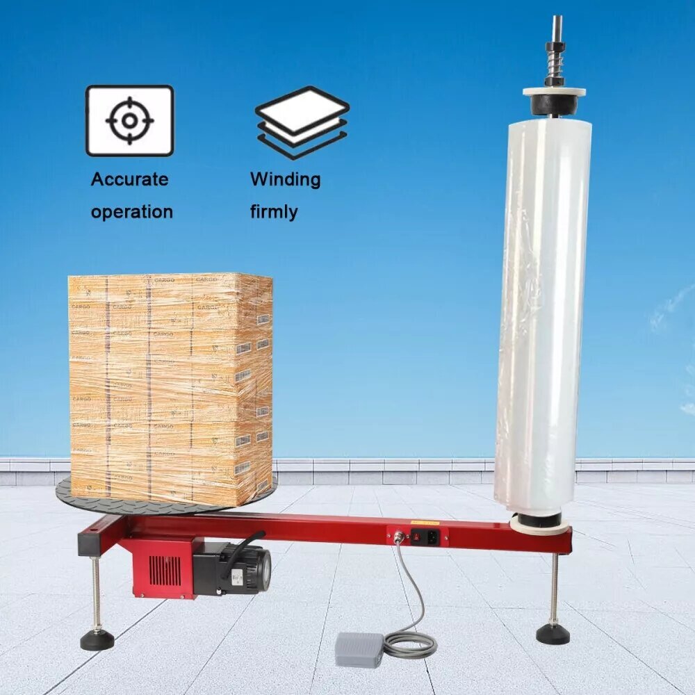 Big Stretch Film Wrapping Machine Dispenser Tools Pallet Packing Machine 220lb