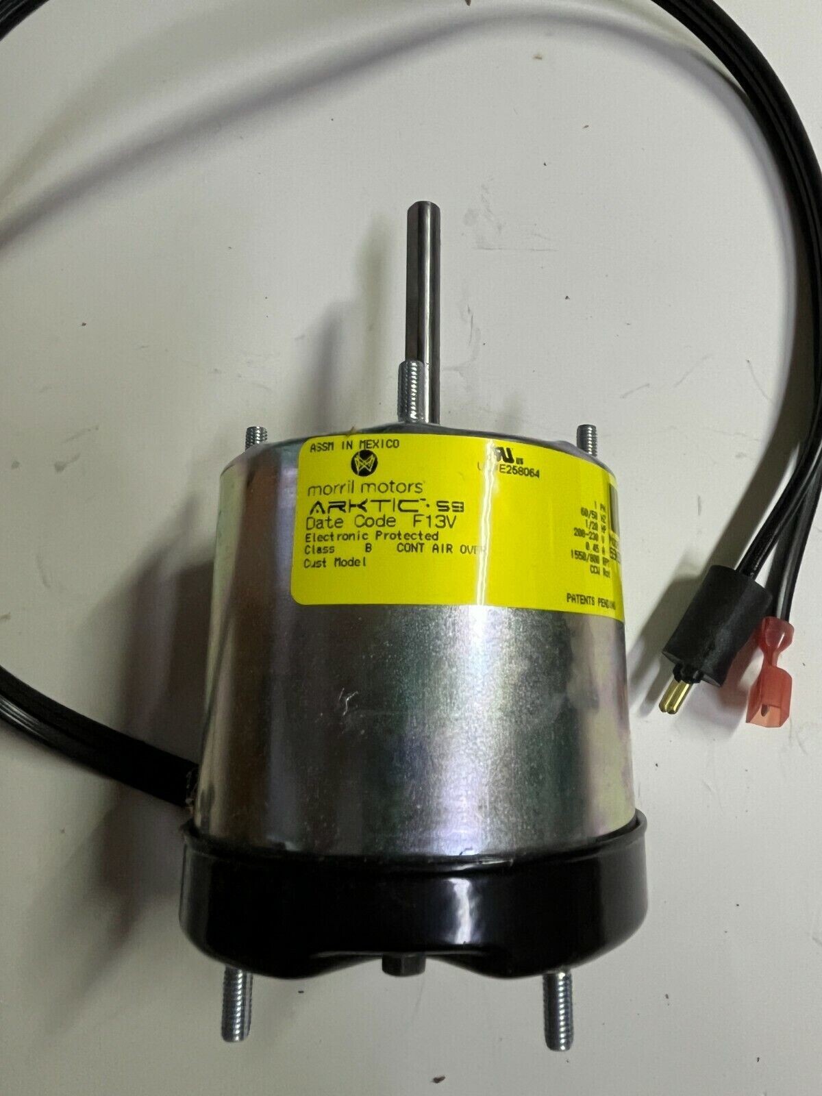 Morrill ECM Refrigeration Motor 1/20 HP 208-230V 1550/800 RPM