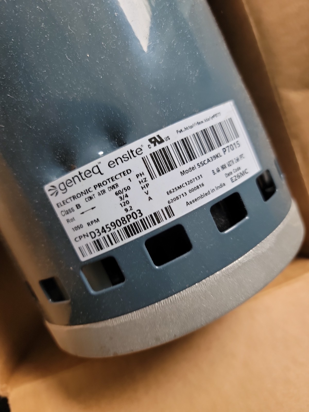 MOT22346 Trane Motor Oem MOT22346