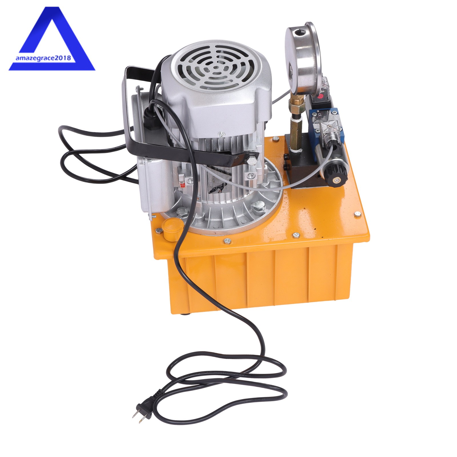 Electric Hydraulic Pump Double Acting Oil Pump 10000 PSI 750W 8L Solenoid Valve
