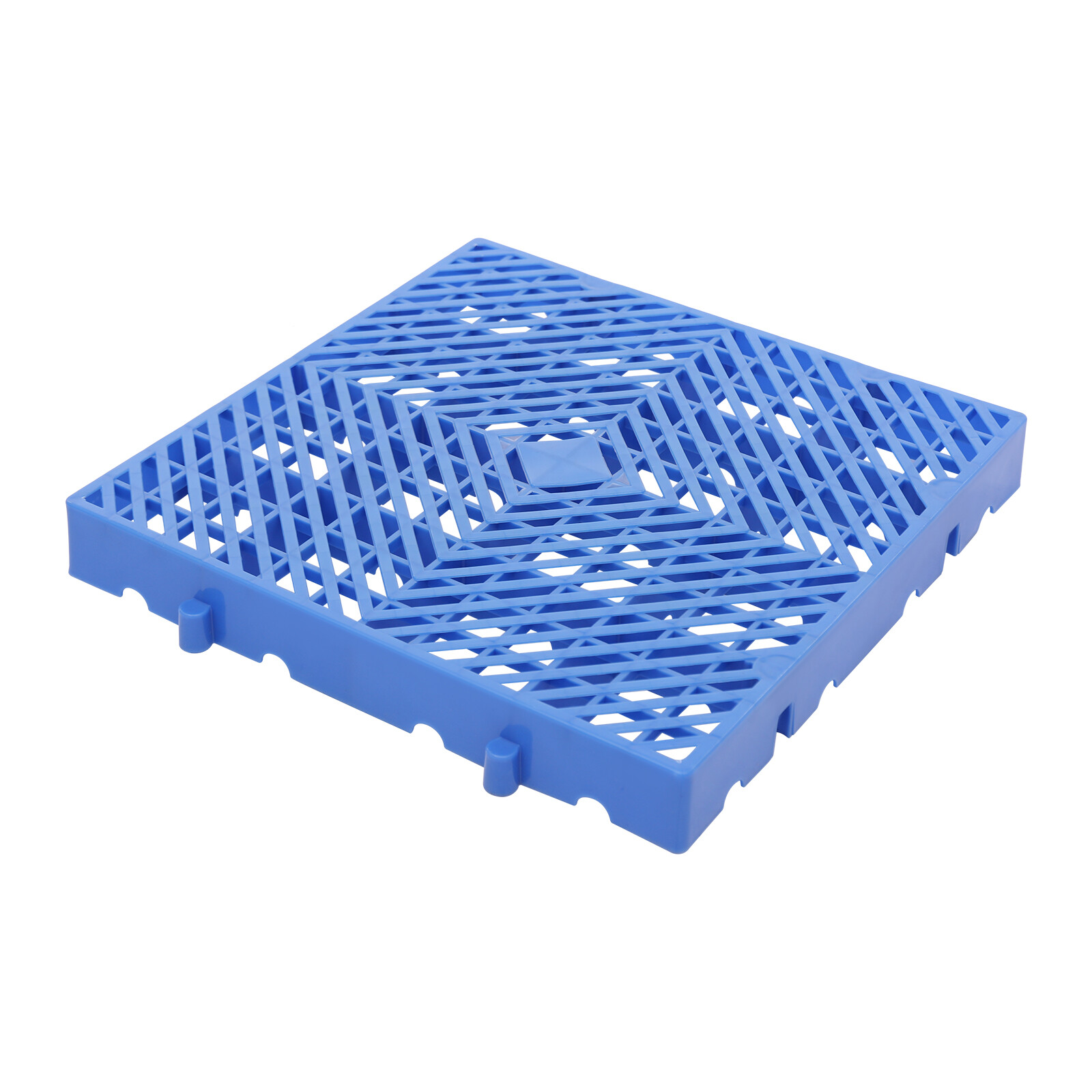 6Pcs 15.7*15.7*1.9in Plastic Pallet Ventilation Floor Pallet Breathable Grid Pad