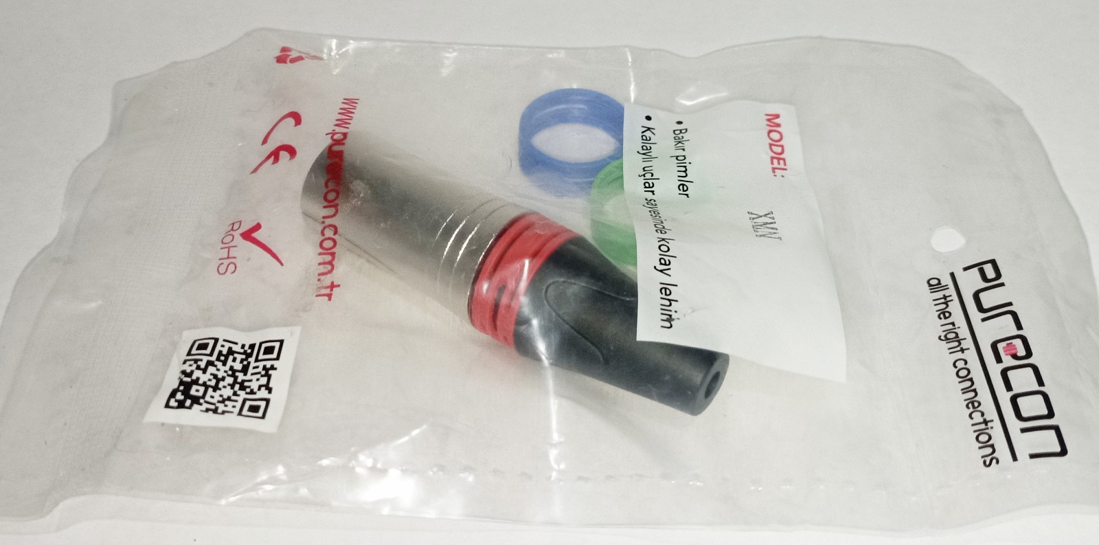 3-Pin XLR Male Connector Purecon – Lot of 6