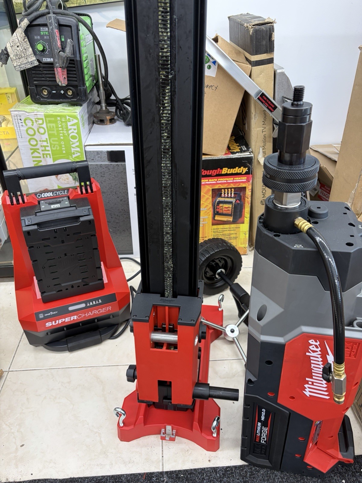 Milwaukee MX FUEL MXF302 14” Core Rig w/ Stand, 2xHD12.0 FORGE BATT SUPER CHARGE
