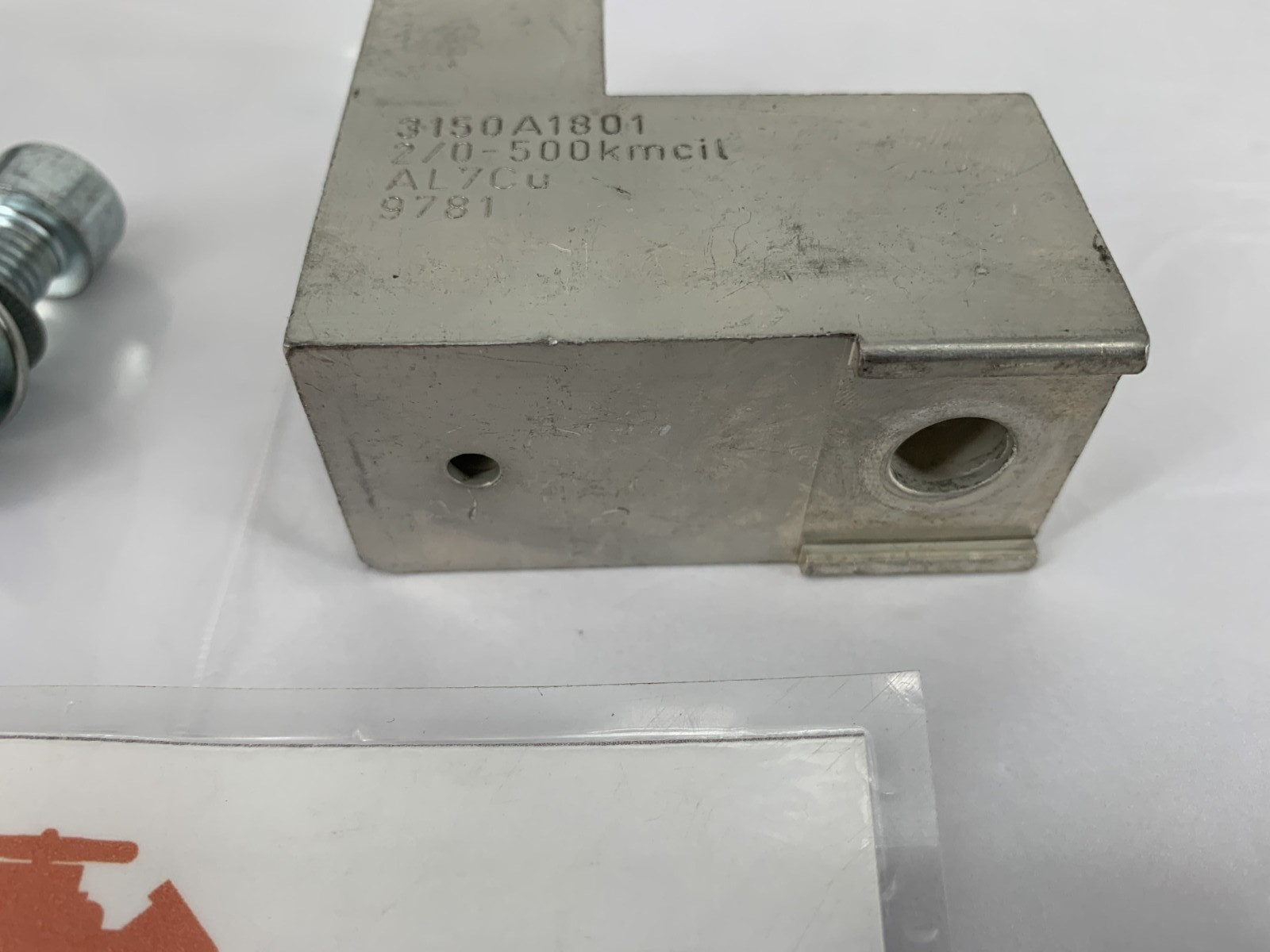 ABB 3150A1801 Aluminum Mechanical Lug Connector 2/0-500kmcil AL7Cu 9781 800A