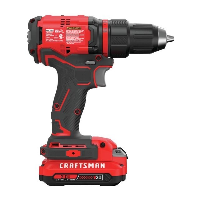New Craftsman Drill Driver Kit : CMCD710C2 20V MAX Li-Ion 1/2″