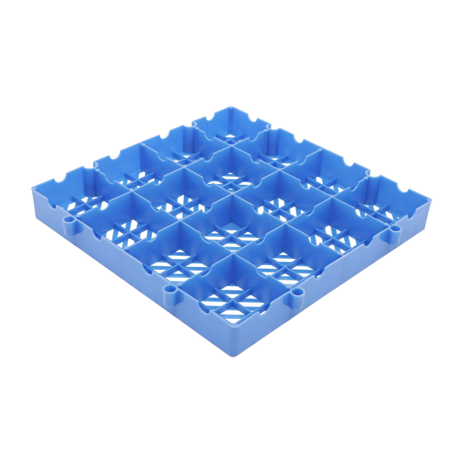 6Pcs 15.7*15.7*1.9in Plastic Pallet Ventilation Floor Pallet Breathable Grid Pad